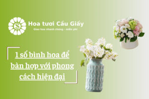 1 số bình hoa để bàn hợp với phong cách hiện đại