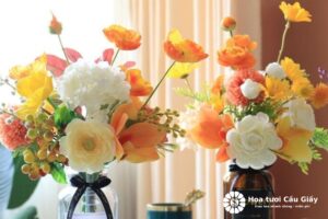 Hoa lụa – Đồ Trang Trí Cho Phòng Khách