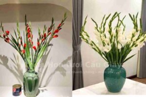 Bình hoa để bàn ngày tết - Hoa Lay Ơn
