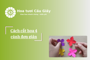 Cách cắt hoa 4 cánh đơn giản